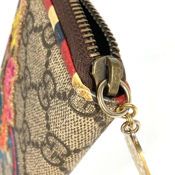 GUCCI 473911 GG Supreme Courier Patch Business Card Case Coin Wallet coin purse - Picture 9 of 9
